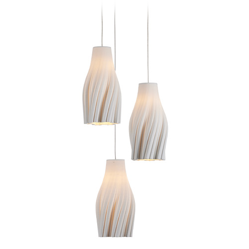 Currey and Company Posh Silver Multi-Light Pendant