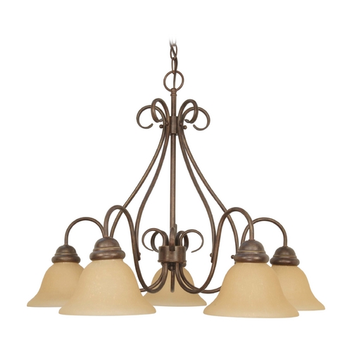 Chandelier in Sonoma Bronze by Nuvo Lighting