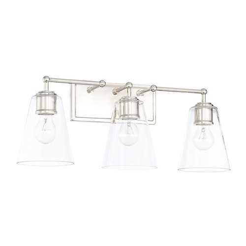 Murphy 23.50-Inch Vanity Light in Polished Nickel by Capital Lighting