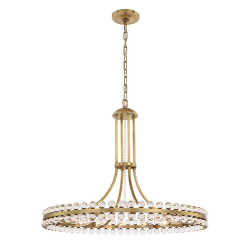 Clover 28.75-Inch Chandelier in Aged Brass by Crystorama Lighting