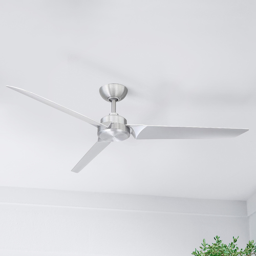 Roboto 62-Inch Smart Outdoor Fan in Brushed Aluminum by Modern Forms