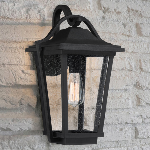 Darius Earth Black Large Outdoor Wall Light by Quoizel Lighting
