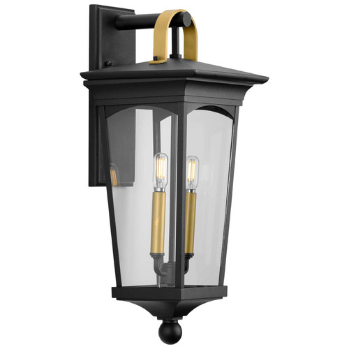 Progress Lighting Chatsworth Textured Black Outdoor Wall Light