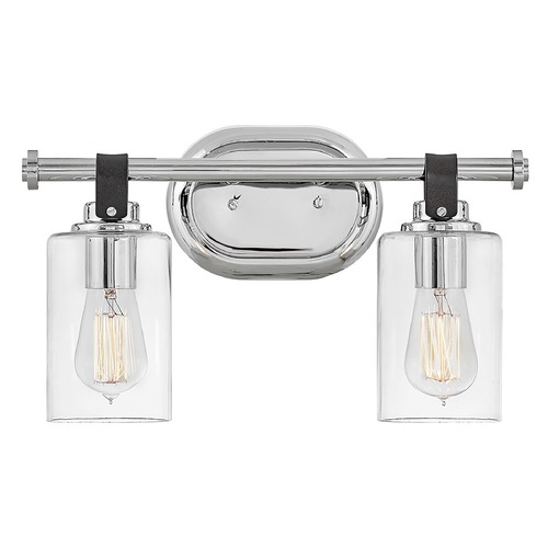 Hinkley Halstead 2-Light Vanity Light in Chrome by Hinkley Lighting 52882CM