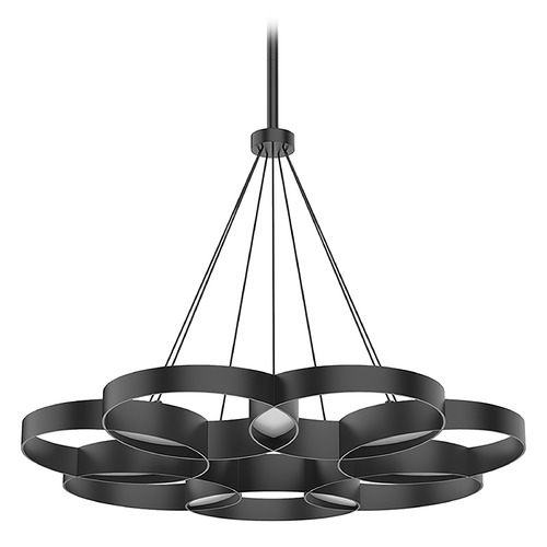 Maestro 25.75-Inch LED Chandelier in Black by Kuzco Lighting