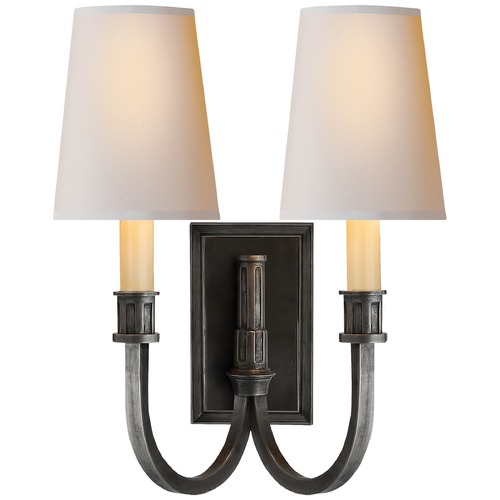 Visual Comfort Signature Collection Thomas OBrien Modern Library Sconce in Bronze by Visual Comfort Signature TOB2328BZNP