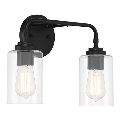 Stowe Flat Black Bathroom Light by Craftmade Lighting