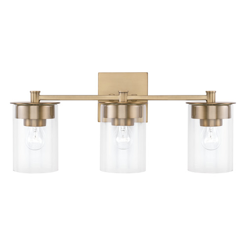 HomePlace by Capital Lighting Mason 21.25-Inch Vanity Light in Aged Brass by HomePlace Lighting 146831AD-532