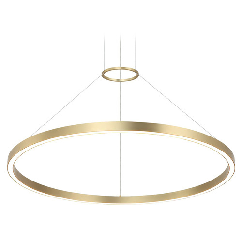Matteo Lighting O'hara Brushed Gold LED Pendant Light