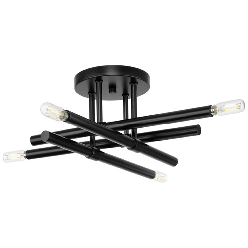 Progress Lighting Progress Lighting Arya Matte Black Semi-Flushmount Light P350257-31M