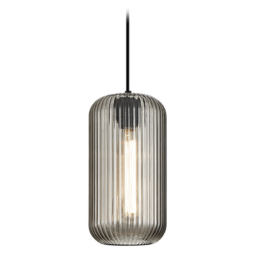 Matteo Lighting Matteo Lighting Charismo Black Mini-Pendant Light with Cylindrical Shade C61002BKSM