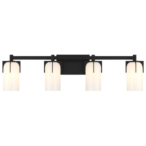 Savoy House Savoy House Lighting Caldwell Matte Black Bathroom Light 8-4128-4-BK