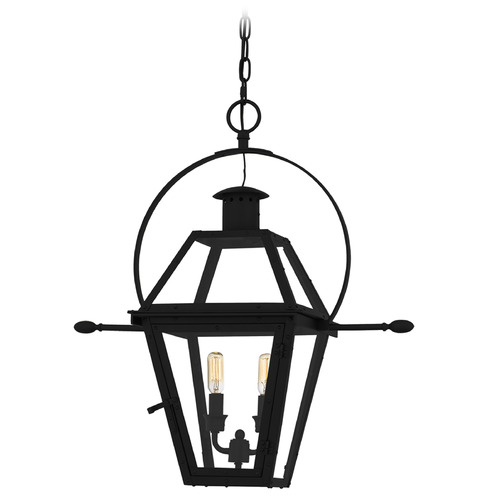 Quoizel Lighting Quoizel Lighting Rue De Royal Earth Black Outdoor Hanging Light RO1911EK