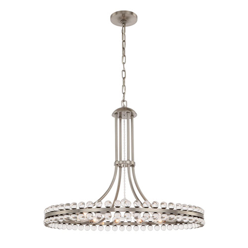 Crystorama Lighting Clover 28.75-Inch Chandelier in Brushed Nickel by Crystorama Lighting CLO-8899-BN