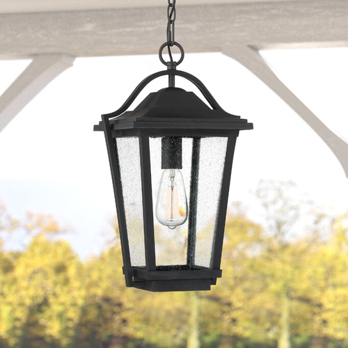 Darius Outdoor Lantern in Earth Black by Quoizel Lighting