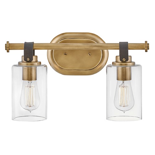 Halstead 2-Light Vanity Light in Heritage Brass by Hinkley Lighting