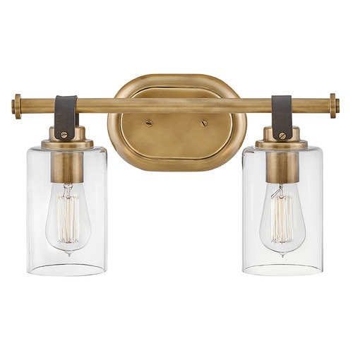 Hinkley Halstead 2-Light Vanity Light in Heritage Brass by Hinkley Lighting 52882HB