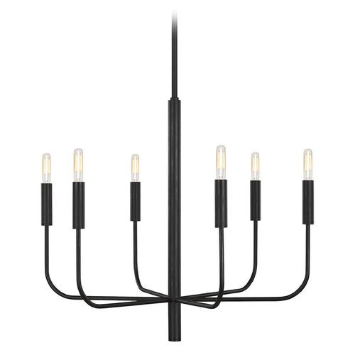 Visual Comfort Studio Collection Ellen Degeneres Brianna Aged Iron Chandelier
