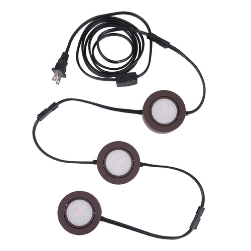 Bronze LED Under Cabinet Puck Light by Craftmade Lighting