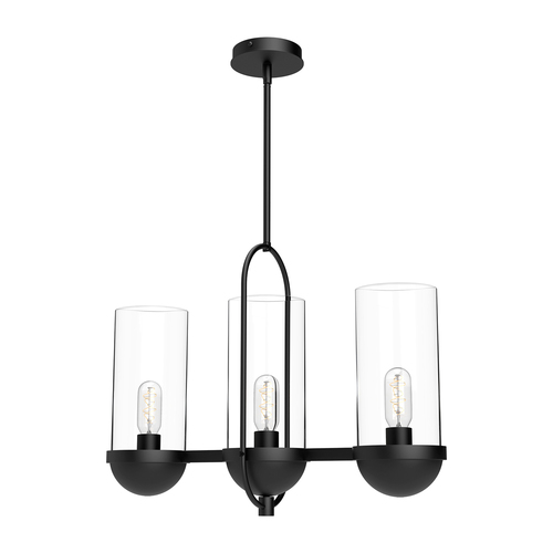 Alora Lighting Alora Lighting Cyrus Matte Black Island Light with Cylindrical Shade LP539024MBCL