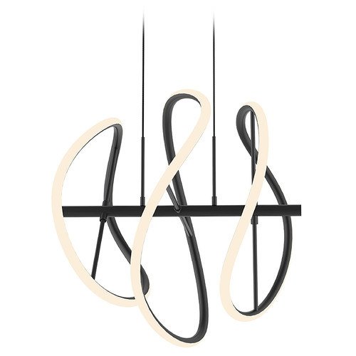 Collide Black LED Pendant by Kuzco Lighting