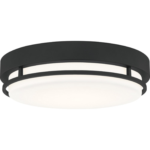 Hale Earth Black LED Flush Mount Light by Quoizel Lighting