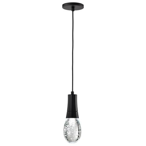 Satco Lighting Lacey 4-Inch LED RGB/TW Pendant in Matte Black by Nuvo Lighting 62-6002