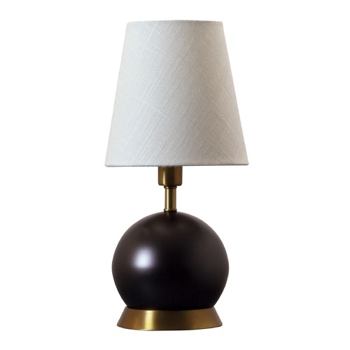 Geo Mahogany Bronze & Weathered Brass Accent Lamp by House of Troy Lighting