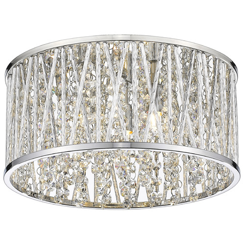 Terra Chrome Flush Mount by Z-Lite