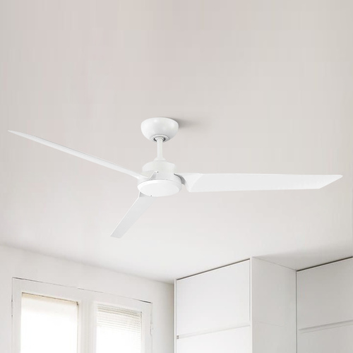 Modern Forms by WAC Lighting Roboto 62-Inch Smart Outdoor Fan in Matte White by Modern Forms FR-W1910-62-MW