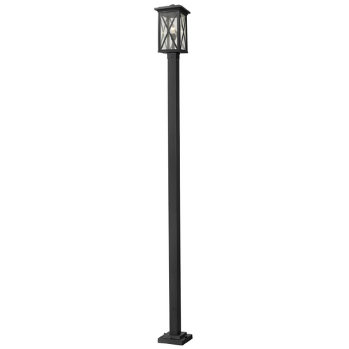 Z-Lite Brookside Black Post Light by Z-Lite 583PHBS-536P-BK