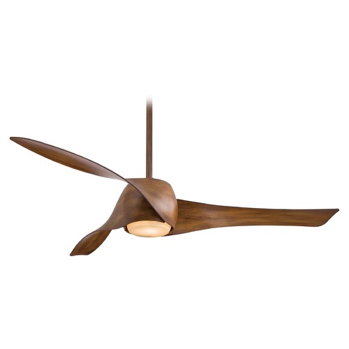 Minka Aire Artemis 58-Inch LED Smart Fan in Distressed Koa by Minka Aire F803DL-DK