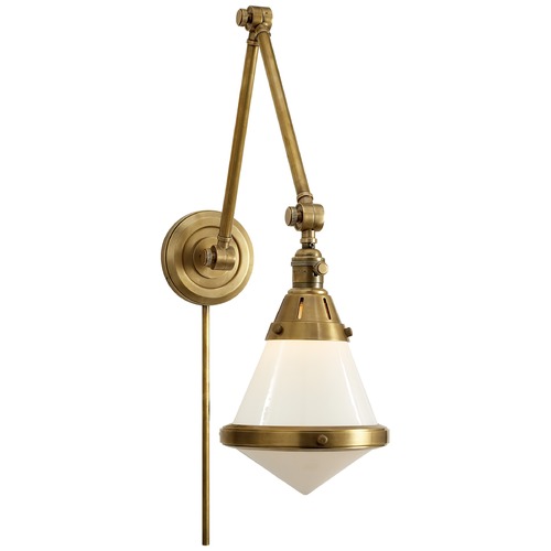 Visual Comfort Signature Collection Thomas OBrien Gale Library Light in Antique Brass by Visual Comfort Signature TOB2156HABWG
