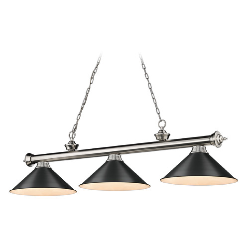Cordon Brushed Nickel Billiard Light by Z-Lite