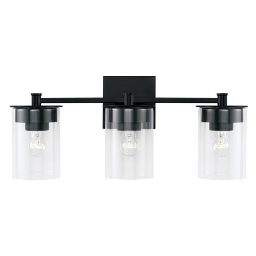 Mason 21.25-Inch Vanity Light in Matte Black by HomePlace Lighting