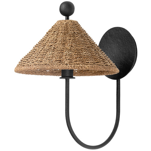 Troy Lighting Troy Lighting Layton Black Iron LED Sconce B6414-BI