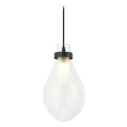 Seranna Matte Black Mini Pendant by Matteo Lighting