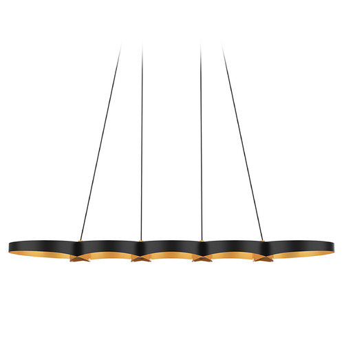 Kuzco Lighting Kuzco Lighting Maestro Black LED Pendant Light LP90838-BK/GD-UNV