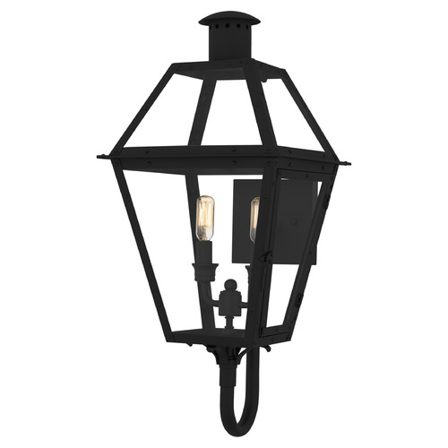 Quoizel Lighting Rue De Royal Earth Black Outdoor Wall Light