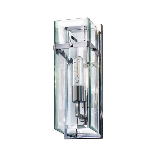 Sonneman Lighting Modern Sconce Wall Light with Clear Glass in Polished Chrome Finish 4280.01