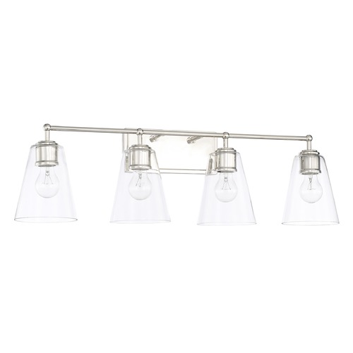 Capital Lighting Murphy 33-Inch Vanity Light in Polished Nickel by Capital Lighting 121741PN-431