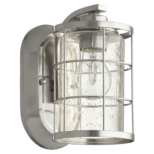 Quorum Lighting Ellis Satin Nickel Sconce by Quorum Lighting 5464-1-65