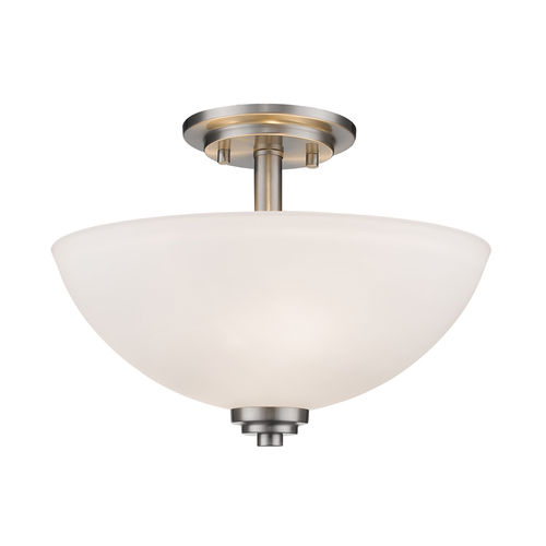 Ashton Brushed Nickel Semi-Flush Mount by Z-Lite