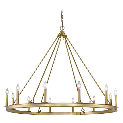 Barclay Olde Brass Chandelier by Z-Lite