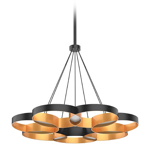 Kuzco Lighting Maestro 25.75-Inch LED Chandelier in Black & Gold by Kuzco Lighting CH90826-BK/GD