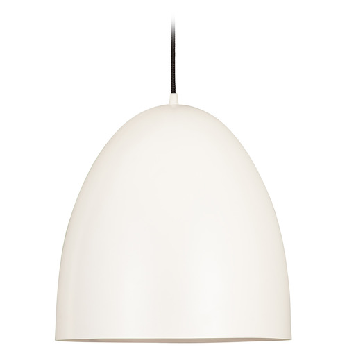 Z Studio Dome Satin White Pendant by Z-Lite