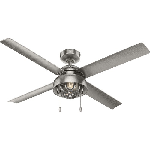 Hunter Fan Company Spring Mill Galvanized LED Ceiling Fan by Hunter Fan Company 51470
