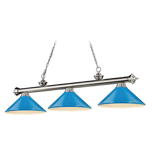 Cordon Brushed Nickel Billiard Light by Z-Lite