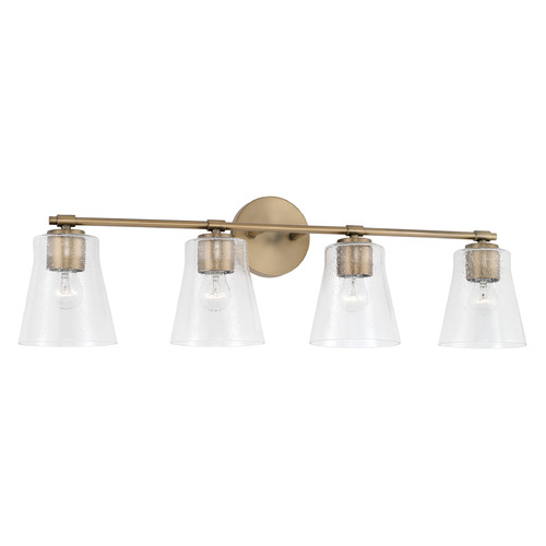 HomePlace by Capital Lighting Baker 31.75-Inch Vanity Light in Aged Brass by HomePlace by Capital Lighting 146941AD-533