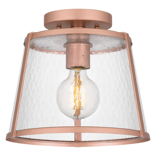 Quoizel Lighting Labrant Semi-Flush Mount in Matte Rose Gold by Quoizel Lighting QFL5612MRG
